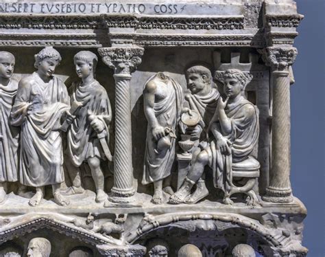 Sarcophagus of Junius Bassus! - A Roman Masterpiece Exuding Power and Serenity